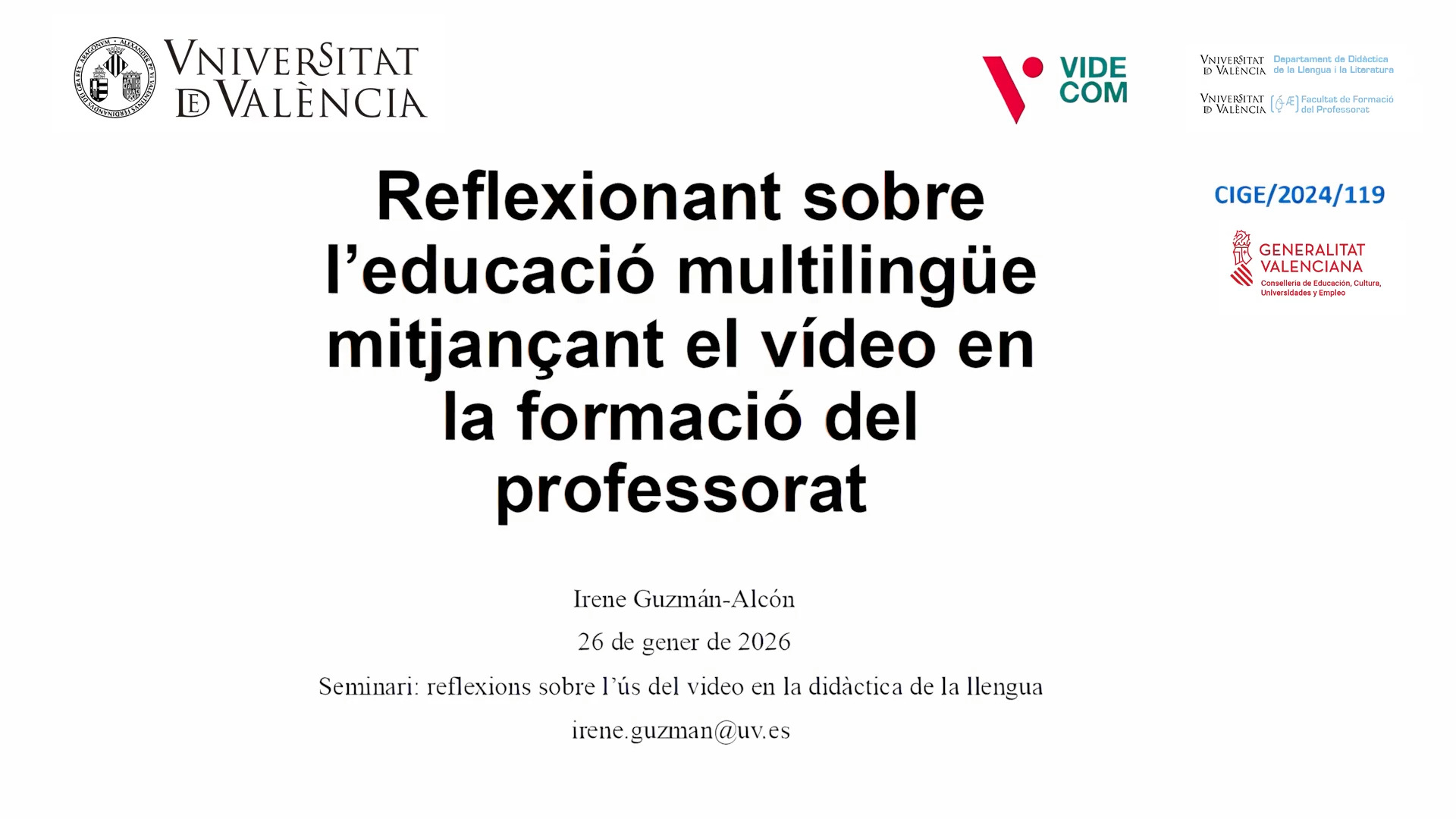 Reflexionant sobre l'educació multilingüe mitjançant el vídeo en la formació del professorat