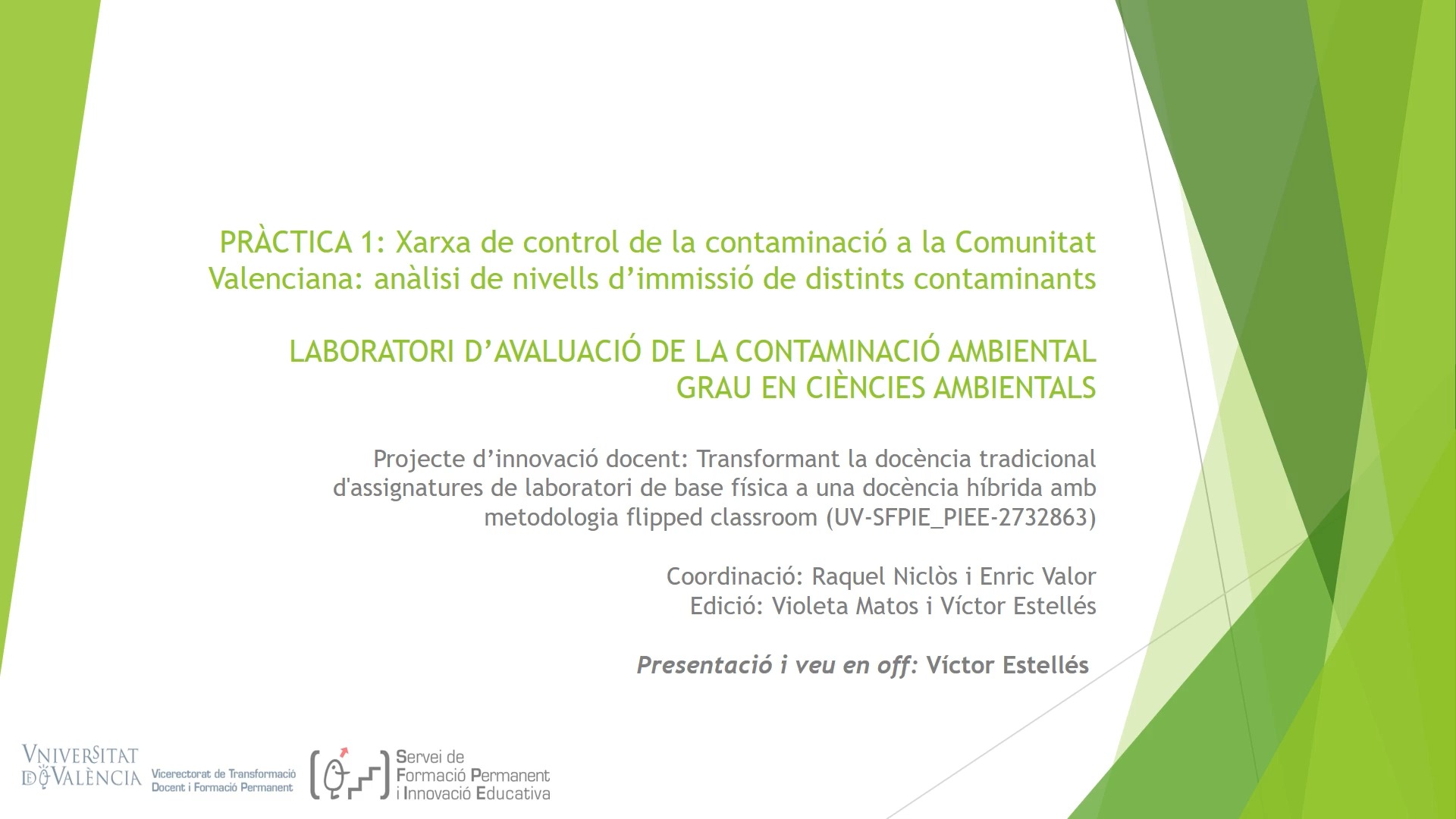 VAL ECA Práctica 1: RED DE CONTROL DE LA CONTAMINACIÓN EN LA COMUNIDAD VALENCIANA: ANÁLISIS DE NIVELES DE INMISIÓN DE DISTINTOS CONTAMINANTES