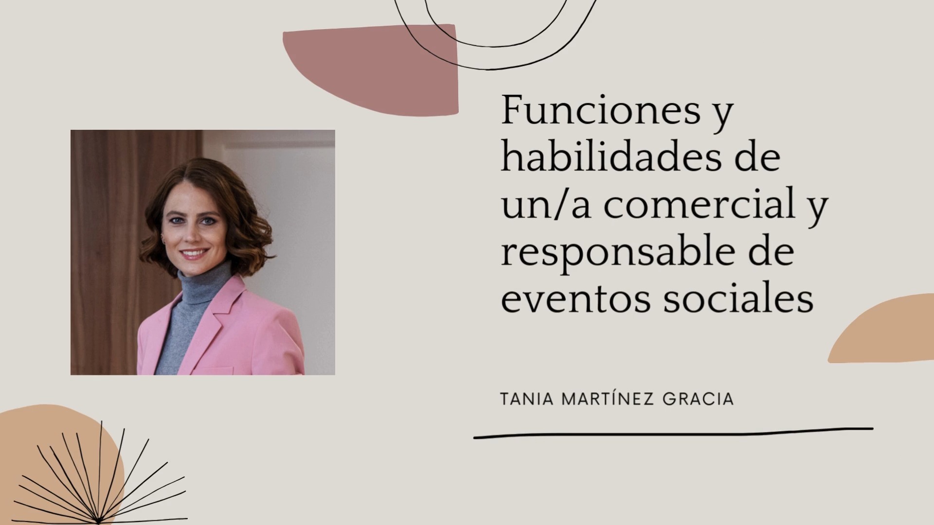 Funciones y habilidades de un comercial y responsable de eventos sociales