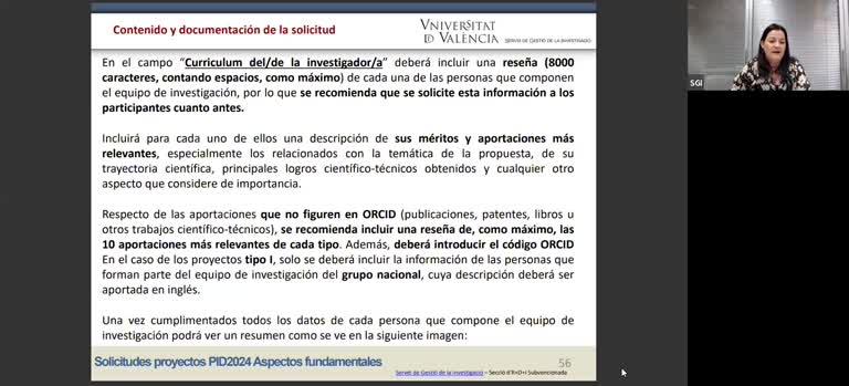 Sesión PID2024:aspectos fundamentales de la solicitud