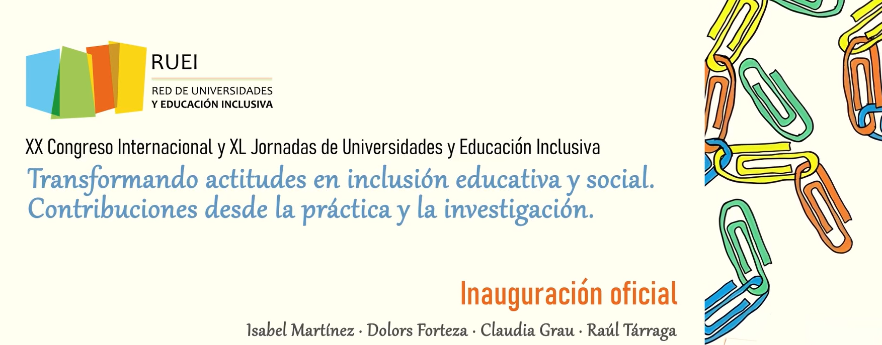 XX Congrés Internacional RUEI. Conferència inaugural